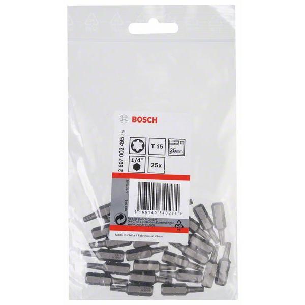Бита "Bosch" Torx T15 25 mm XH 1 шт (25 шт уп ) 2607002495 в Екатеринбурге