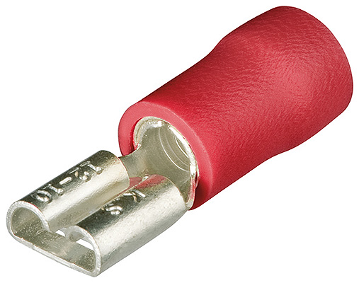 Гильзы флажковые KNIPEX, изолированные, красные, штекер: 2.8 x 0.5 мм, 0.5 - 1.0 кв. мм (AWG 20-17), 100 шт KN-9799001 в Екатеринбурге