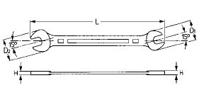 Рожковый гаечный ключ HEYTEC 18х19мм HE-50800181980 в Екатеринбурге 