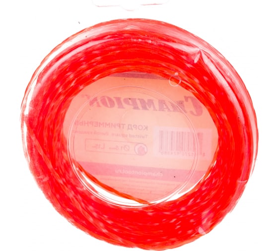 Леска триммерная CHAMPION  Twisted Square 1.6мм*15м (витой квадрат)  C7001 в Екатеринбурге