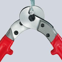 Тросорез KNIPEX VDE электроизолированный, рез: проволочный трос d 14 мм, кабель 150 кв. мм, проволока средн KN-9577600 в Екатеринбурге 