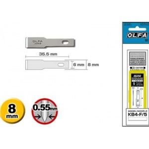 Лезвие для АК-4 "OLFA" лопаточные 5шт.  OL-KB4-F/5 в Екатеринбурге