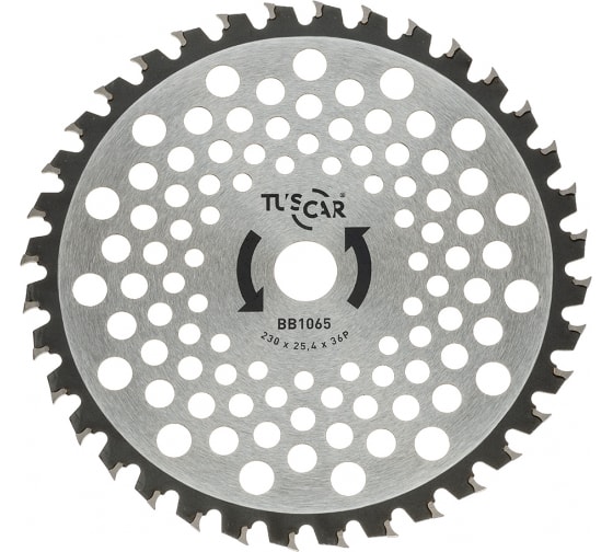 Нож для мотокосы TUSCAR BB1065, Professional, 230x25,4x36T, Sickle 1031065111-36-2 в Екатеринбурге