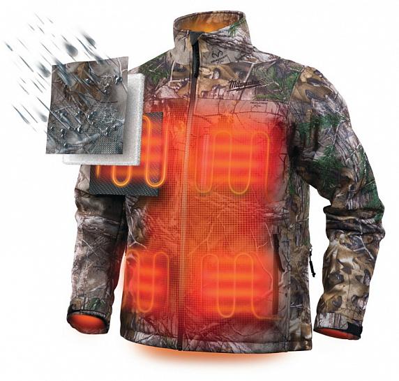Куртка камуфляжная с подогревом Milwaukee M12 HJCAMO5-0 (S) 4933464334