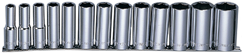 JONNESWAY S05HD4213S Набор головок торцевых глубоких MAXI-DRIVE 1/2 DR на держателе, SAE 7/16--1-1/4