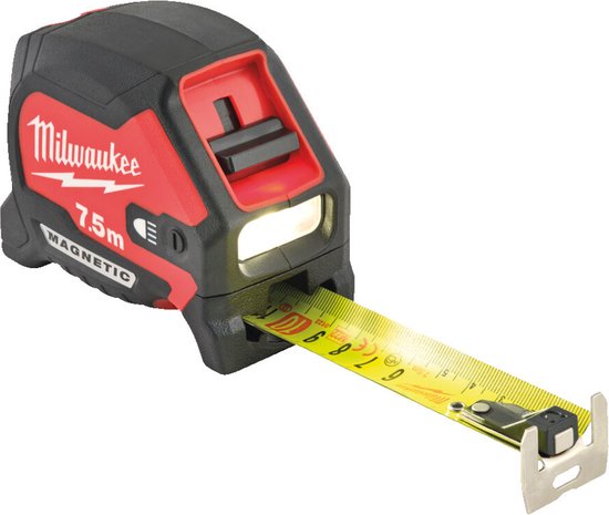 Рулетка с подсветкой MILWAUKEE MAGNETIC TAPE MEASURE 7.5М 4932492469