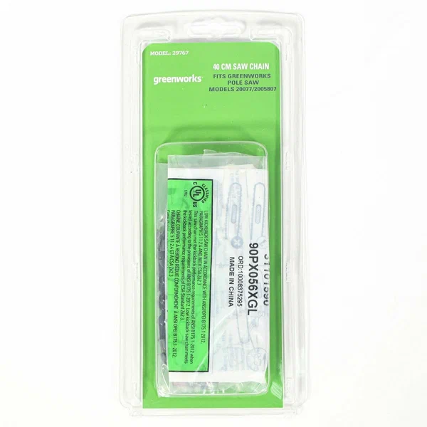 Цепь для аккумуляторных цепных пил Greenwors 40 см 9,3 мм (3/8"), 56 зв., 1,1 мм.  29767 в Екатеринбурге