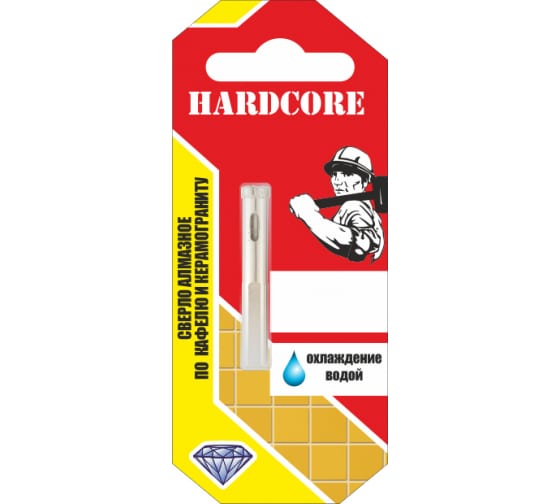 Коронка алмазная HARDCORE 6мм.  152006 4680037347345