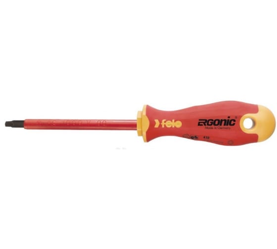 Диэлектрическая отвертка Felo Ergonic SQ 1X100 41910090