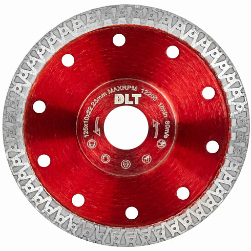 Диск алмазный по керамограниту DLT №4 TURBO-А 125х1,4х22,2мм  1288