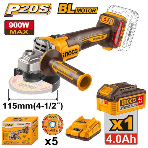 Аккумуляторная УШМ  INGCO 20 В CAGLI261521 INDUSTRIAL