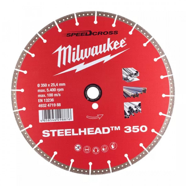 Алмазный диск Milwaukee STEELHEAD 350 (RU) 4932478709