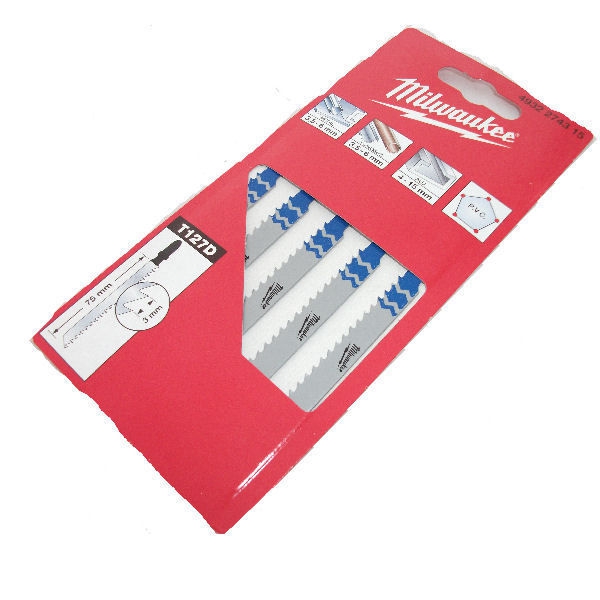 Полотна для лобзика Milwaukee T127D 75мм 5шт.