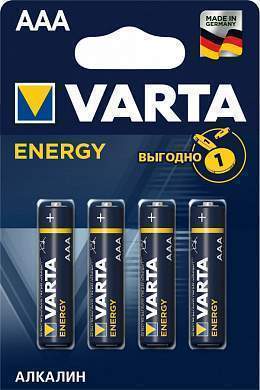 Элемент питания  Varta Energy AAA LR03/286 BL4 388482 в Екатеринбурге