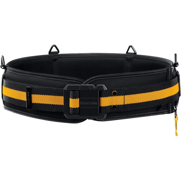 Пояс монтажника Kraftool КВ-2 80-122см., с креплением FastClip, широкий кушак 38763