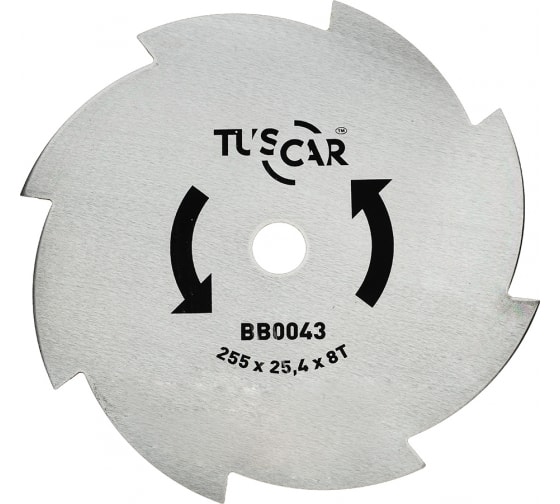Нож для мотокосы TUSCAR BB0043 Standart 255x25,4x8T, Grass 1030043212-8-2 в Екатеринбурге