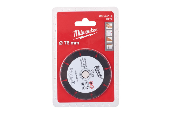 Диск по дереву Milwaukee 76мм 4932464716