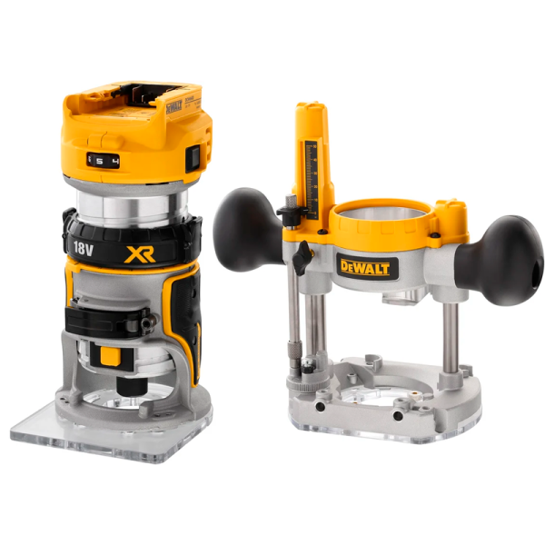 Фрезер аккумуляторный "DeWalt" DCW604N-XJ (18В, две базы,16000-27000об/мин,цанга 8мм) в Екатеринбурге