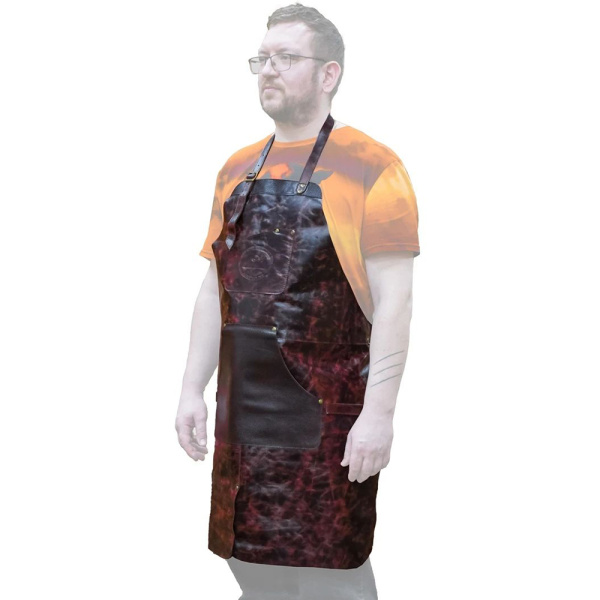 Фартук защитный ПЕТРОГРАДЪ RUBANKOV, модель 3, тёмно-коричневый блестящий М00015473 в Красноярске