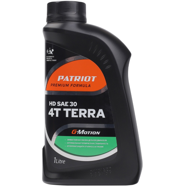 Масло минеральное PATRIOT G-Motion HD SAE 30 4Т TERRA 1л 850030400