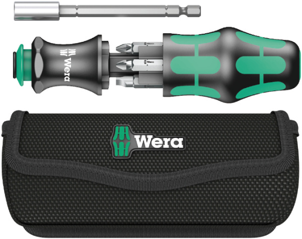 Отвертка и биты Wera Kraftform Kompakt 28 B в сумке  WE-134491 в Екатеринбурге 