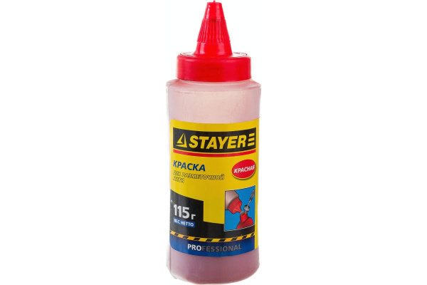 Краска STAYER для разметочной нити красная 115г 2-06401-2_z01