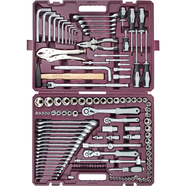 Набор инструмента THORVIK 1/4", 3/8" и 1/2"DR, 142 пр. TS142  054016
