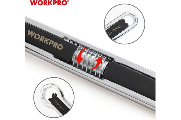 Ключ накидной универсальный WORKPRO 5-27мм WP272016 в Екатеринбурге 
