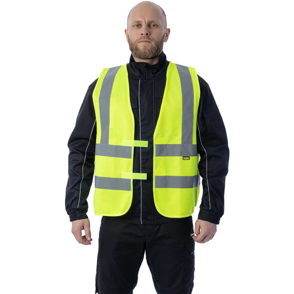 Сигнальный жилет Brodeks KM125 желтый (S/M) 00-00000676-S/M в Екатеринбурге