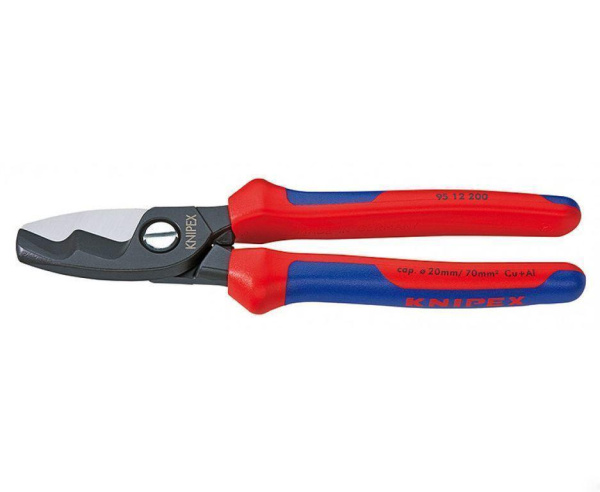 Ножницы для резки кабелей с двойными режущими кромками KNIPEX 95 12 200 KN-9512200 в Екатеринбурге 