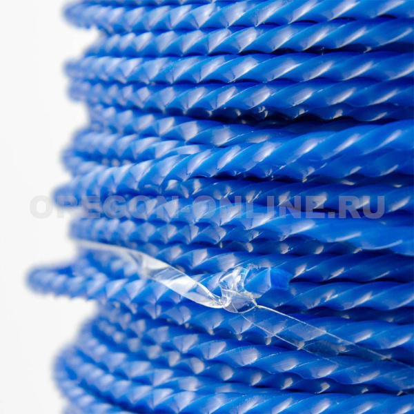 Леска триммерная "Oregon" Blue SQ TWISTED 3.0MM X 241M Витой квадрат 593205 в Екатеринбурге