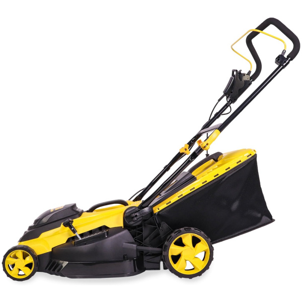 Газонокосилка эл. CHAMPION EM4118 (1800Вт пласт.+ткань травосб. 50л ширина 420мм 25-75мм, 13кг) в Екатеринбурге