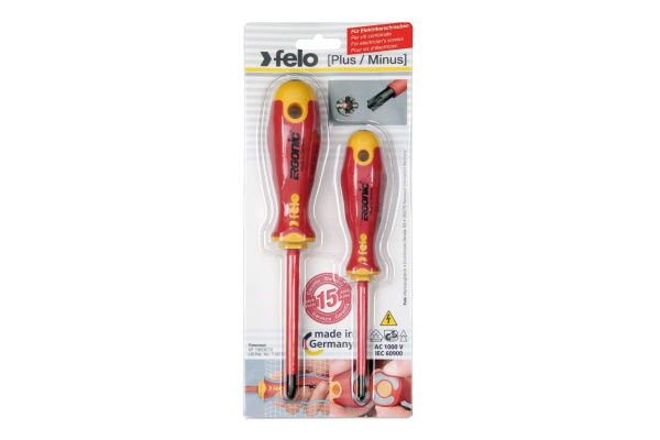 Набор крестовых диэлектрических отверток Felo Ergonic 41792191 в Екатеринбурге 
