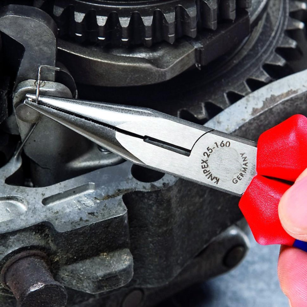Плоскогубцы KNIPEX полукруглые с режущими кромками радиомонтажные KN-2502160 в Екатеринбурге 