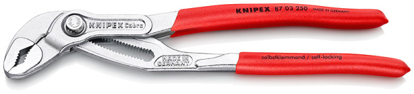 Ключ переставной "KNIPEX" 250мм. COBRA НГ упаковка KN-8703250клещи в Нов.уп