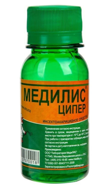 Средство от насекомых/клещей/комаров "Медилис" Ципер, 50мл 00-00000008 в Екатеринбурге