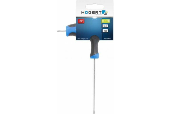 Ключ HOEGERT torx security типа "Т", длинный TT10 HT1W869 в Екатеринбурге 