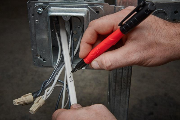 Маркер Milwaukee INKZALL для стройплощадки тонкий (4шт)