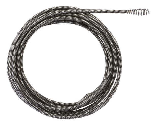 Троссик Milwaukee для прочистной машины 6мм x 7.6м spiral, bulb auger