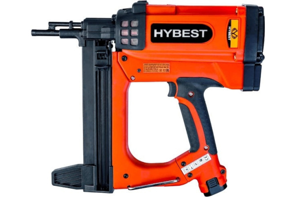 Аккумуляторный газовый монтажный пистолет по бетону Hybest HBGSR40A2022 тип гвоздя CN 15-40мм. в Екатеринбурге 