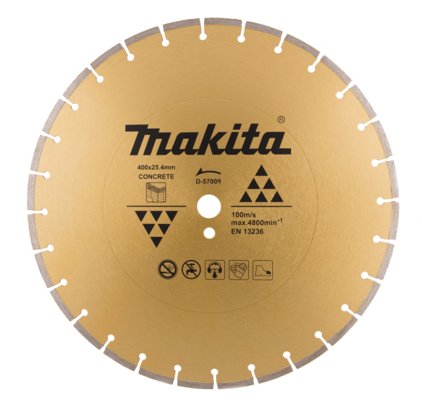Диск алмазный MAKITA 400х25.4мм  бетон D-57009