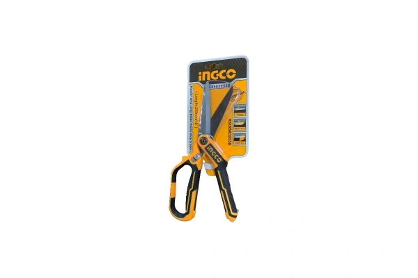 Сверхмощные ножницы с длинным лезвием с резиновой рукояткой INGCO HSCRS832558
