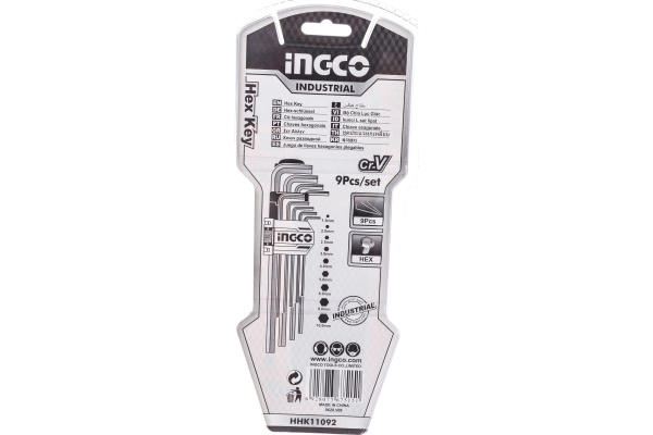Набор шестигранных ключей INGCO INDUSTRIAL 9 шт  HHK11092  в Екатеринбурге 