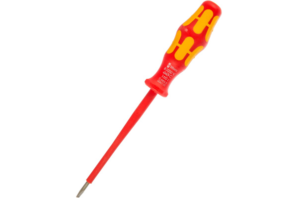 Отвертка диэлектрическая Wera SL3,5х0,6х100мм WE-006110 в Екатеринбурге 