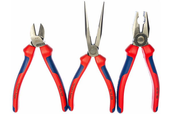 Набор монтажных инструментов KNIPEX 3предметов(KN-0302180.2612200.7002160)  KN-002011 в Екатеринбурге 