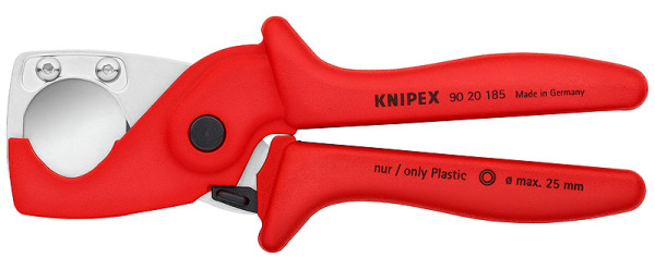 Труборез-ножницы KNIPEX PlastiCut для шлангов и защитных труб (d 25 мм), 185 мм KN-9020185SB в Екатеринбурге 
