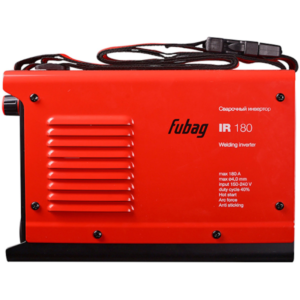 Сварочный апп. инвертор "Fubag IR 180" (220В,5-180А.D=1,6-4,0mm 4,6кг,бытовой) 31402 в Екатеринбурге