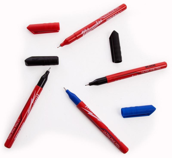 Ручки Milwaukee INKZALL Fine Tip Цветные (4шт)