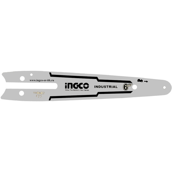 Шина для аккумуляторной мини пилы  INGCO AGSB50601 150 мм (6") 1/4" 1,1 мм 38 звеньев в Екатеринбурге