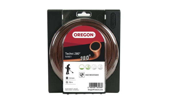 Леска триммерная "Oregon" TECHNI 280 3,0х56м 545821 круг термоустойчивая